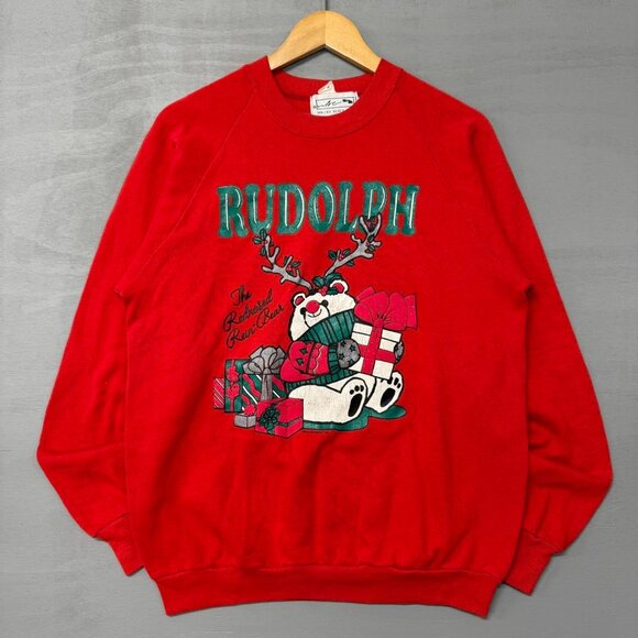 Unbranded Other - Vintage Rudolph the‎ Red-Nosed Reindeer Christmas Sweatshirt XL